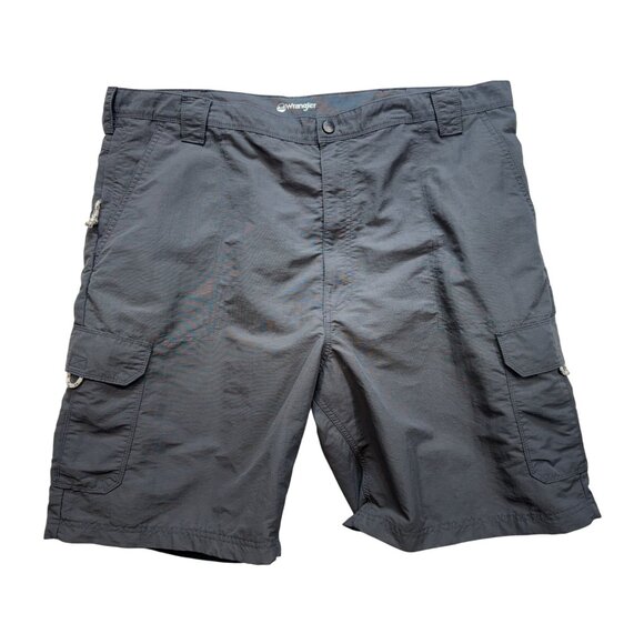 Wrangler Mens Cargo Shorts Size 44 Gray Lightweight Outdoor Casual Nylon - Picture 1 of 10